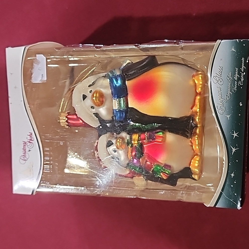 Christmas by Krebs Elegant Glass Ornament New In Box